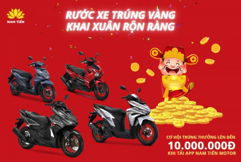 qua-tang-li-xi-kia-mua-xe-tai-yamaha-town-nam-tien