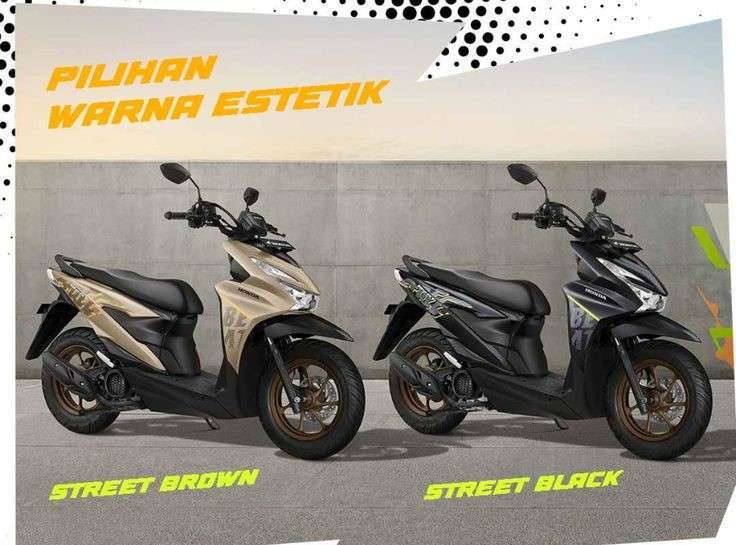 xe máy honda beat street 2024 có 2 màu là nâu và đen