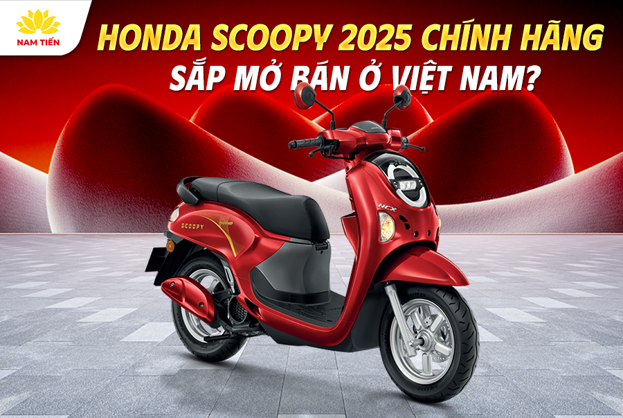 Honda Scoopy 2025 chính hãng sắp mở bán ở Việt Nam