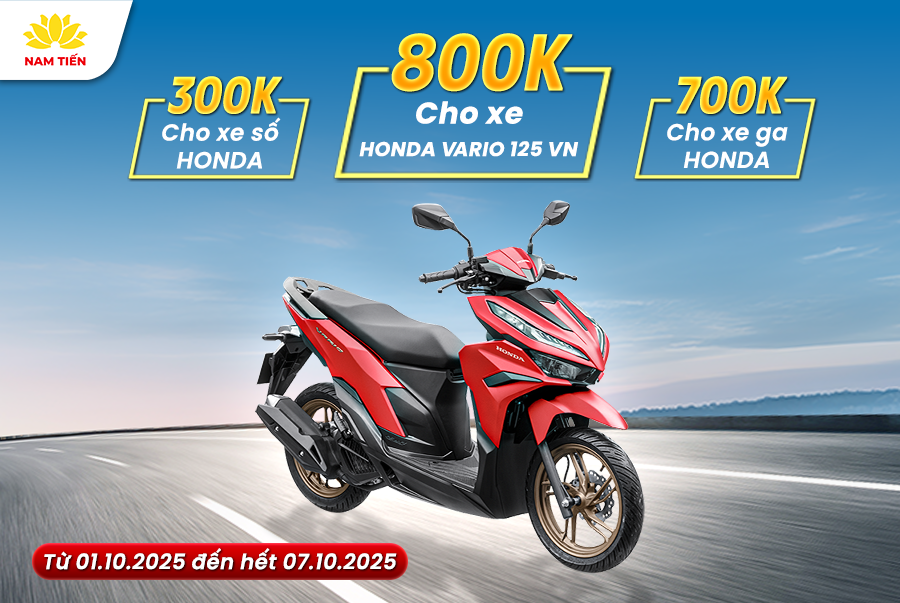 Ưu Đãi Tháng 10 Cực Hấp Dẫn Tại Hệ Thống Xe Máy Nam Tiến