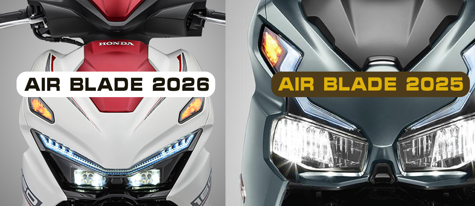 So sánh thiết kế Air Blade 2026 và 2025