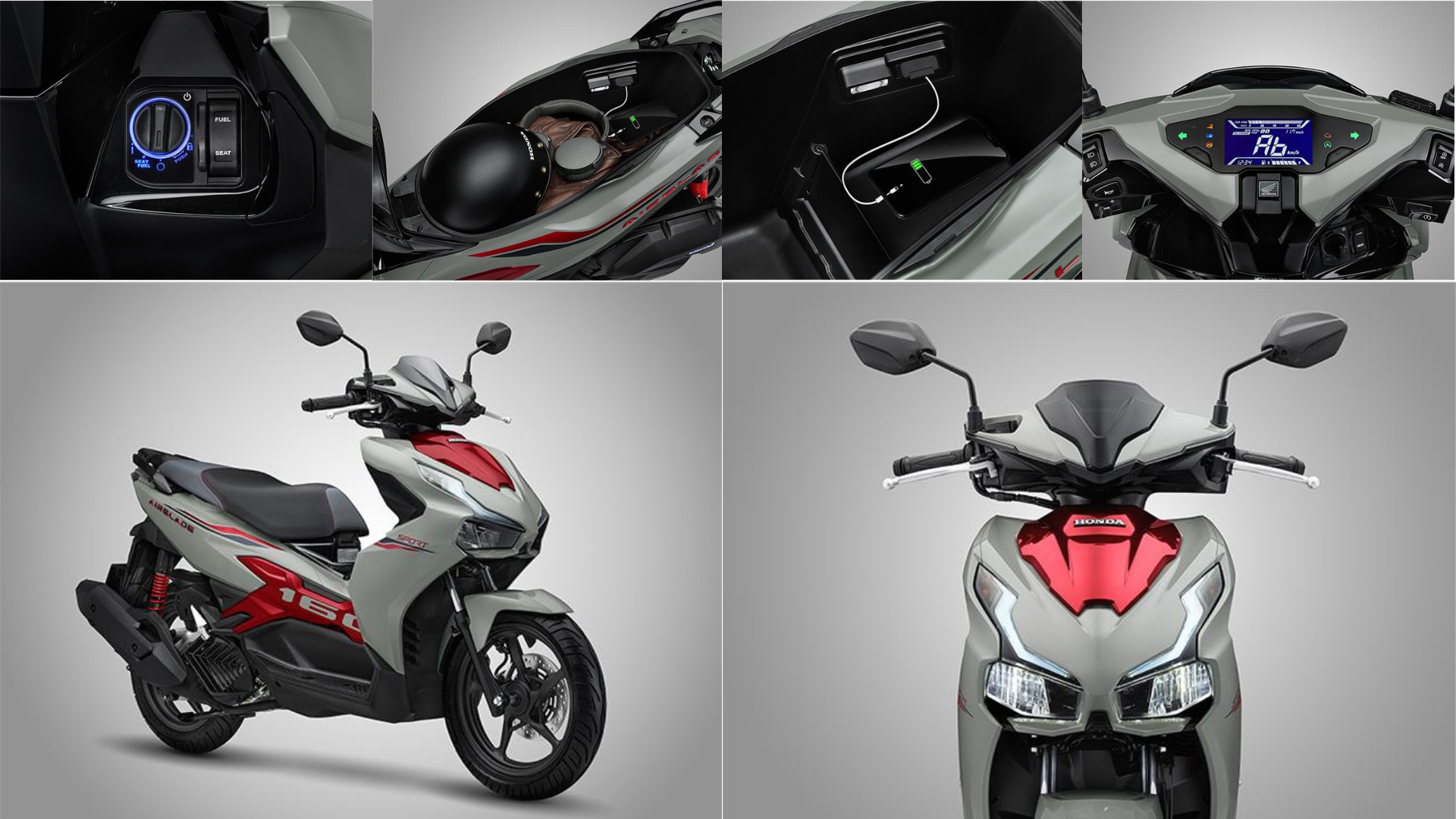 So sánh trang bị Honda Air Blade 2026 và 2025