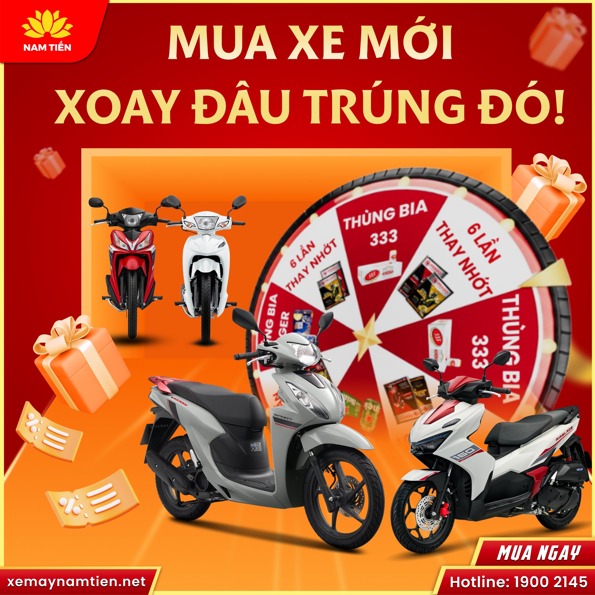 Mua xe AB 125 trả góp tại Xe Máy Nam Tiến