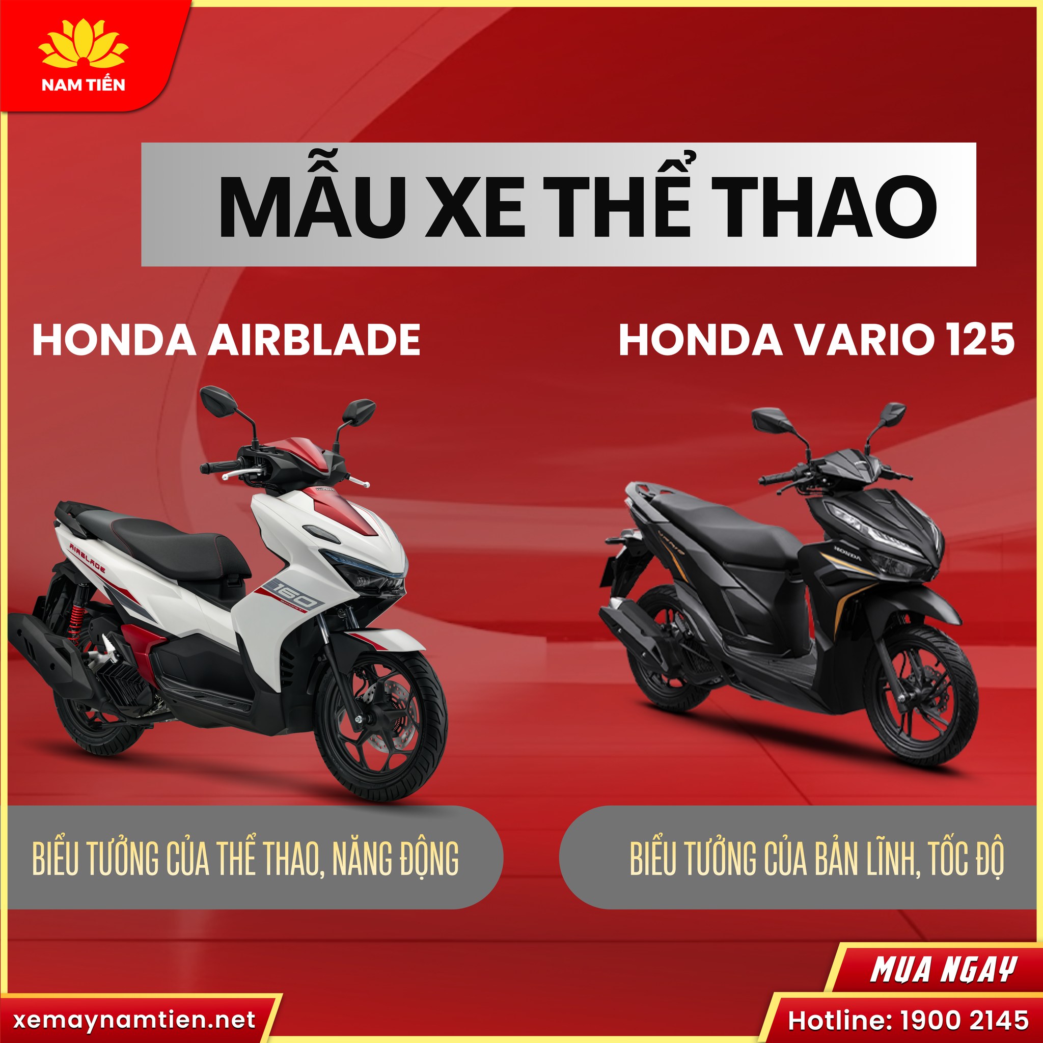 So sánh Vario 125 và AB 125