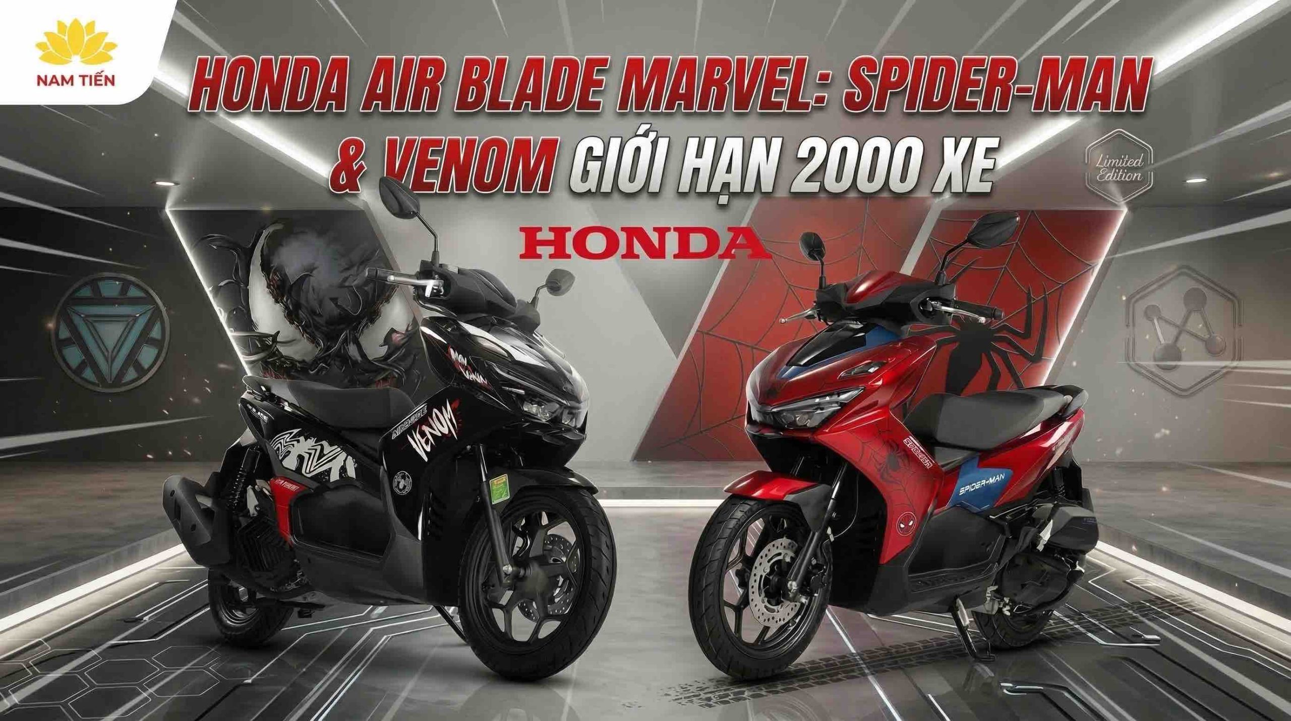 Honda Air Blade Marvel: Spider-Man & Venom giới hạn 2000 xe