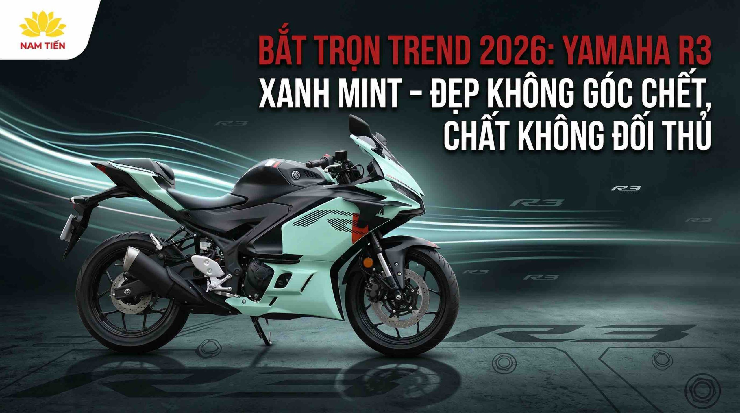 Bắt trọn trend 2026: Yamaha R3 Xanh Mint – Đẹp không góc chết, chất không đối thủ