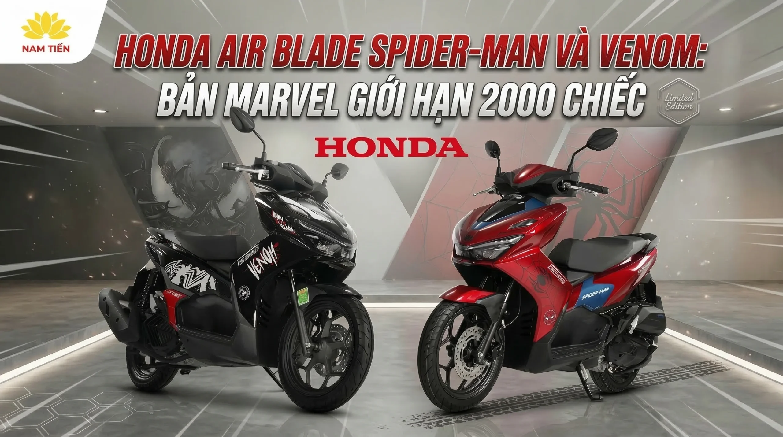 Honda Air Blade Spider-Man Và Venom: Bản Marvel Giới Hạn 2000 Chiếc