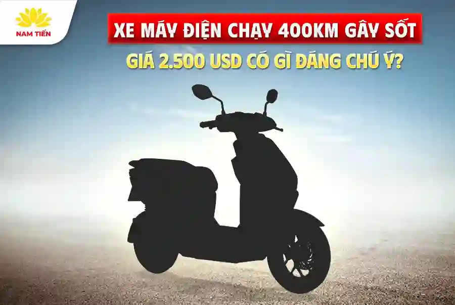 Xe Máy Điện Chạy 400km/lần Sạc Giá 2.500 USD: Có Đáng Thay Thế Xe Xăng?