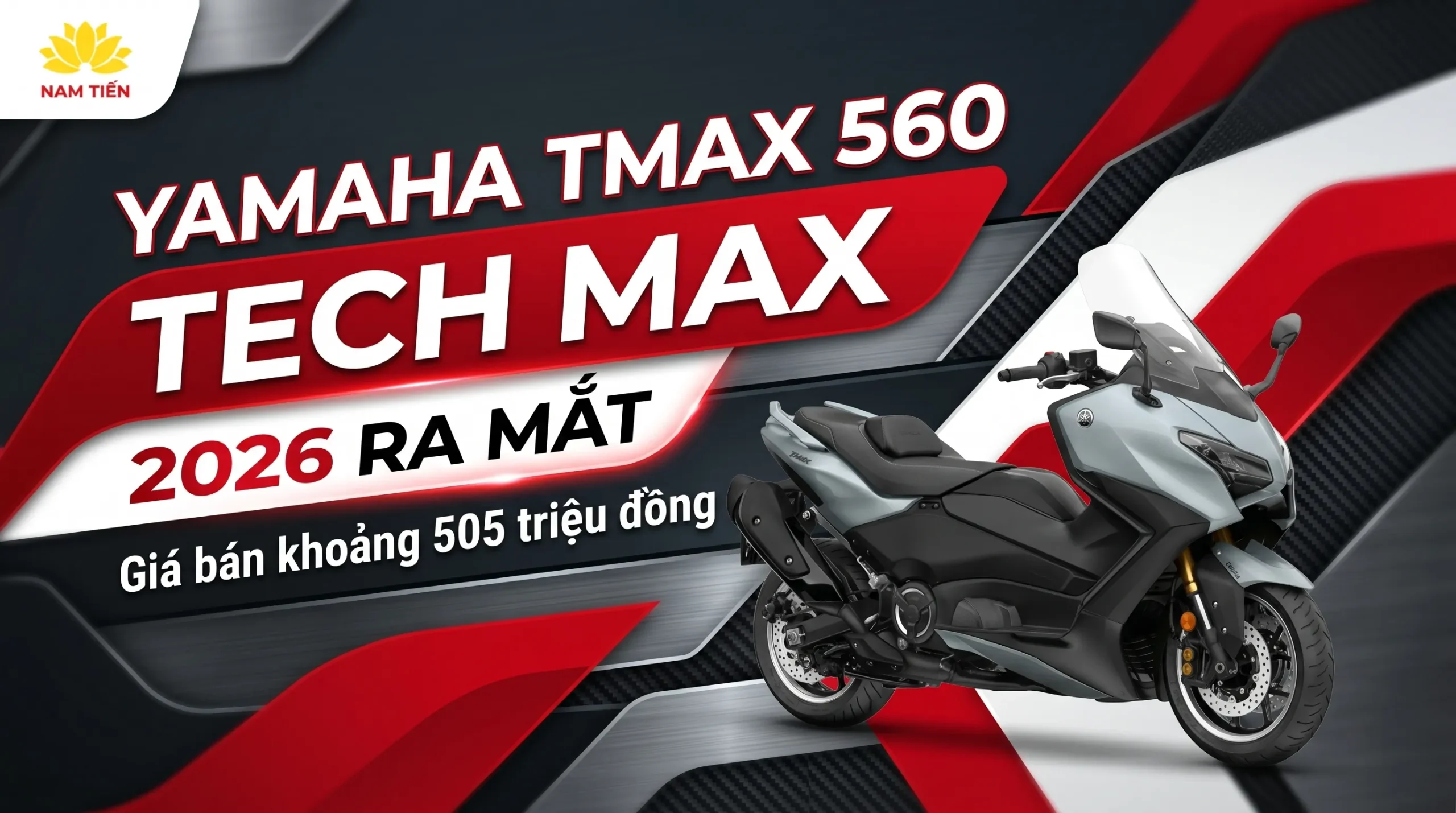 Yamaha TMAX 560 TECH MAX 2026 Ra Mắt, Giá Bán Khoảng 505 Triệu Đồng