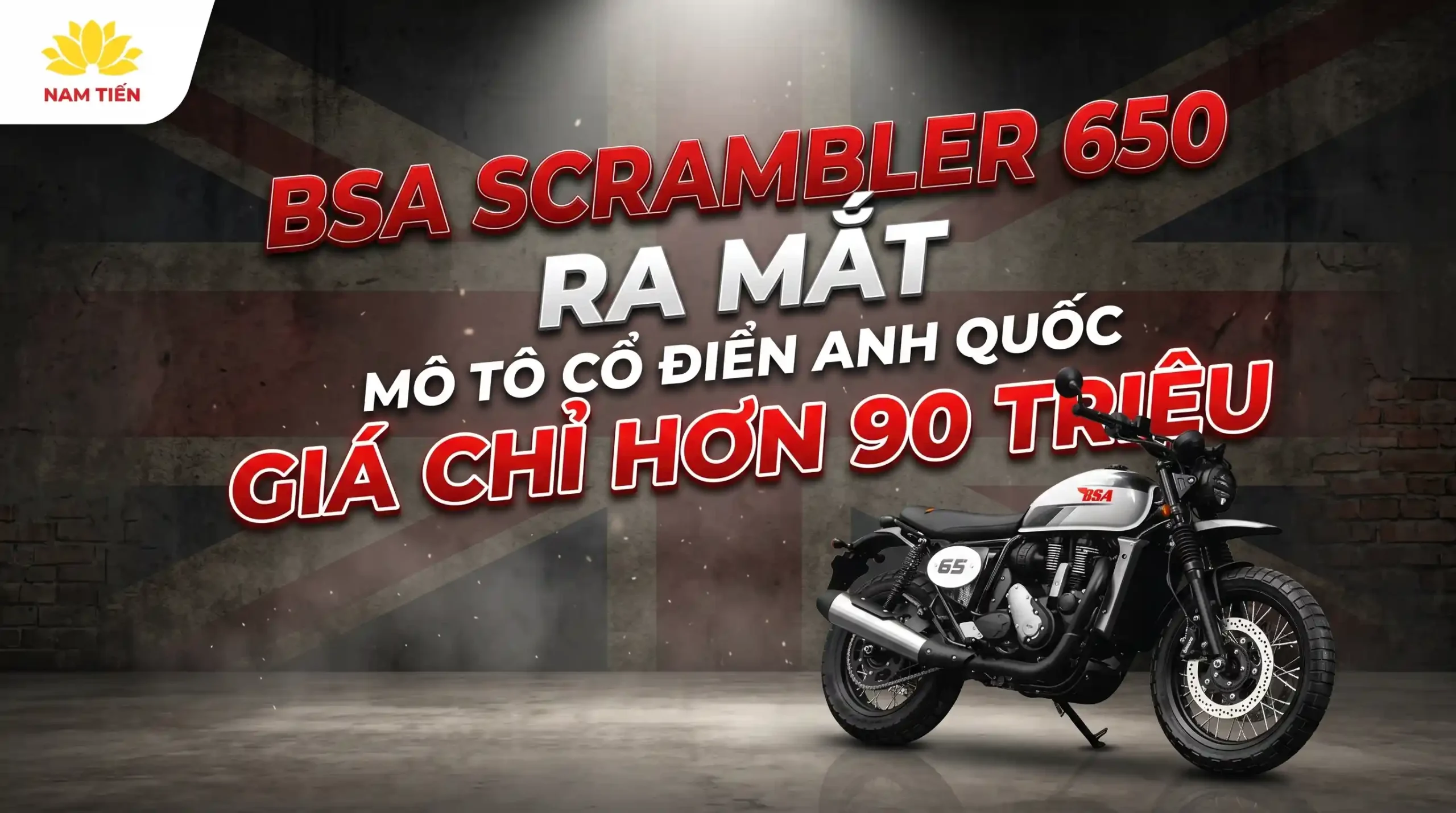 BSA Scrambler 650 Ra Mắt, Mô Tô Cổ Điển Anh Quốc Giá Chỉ Hơn 90 Triệu