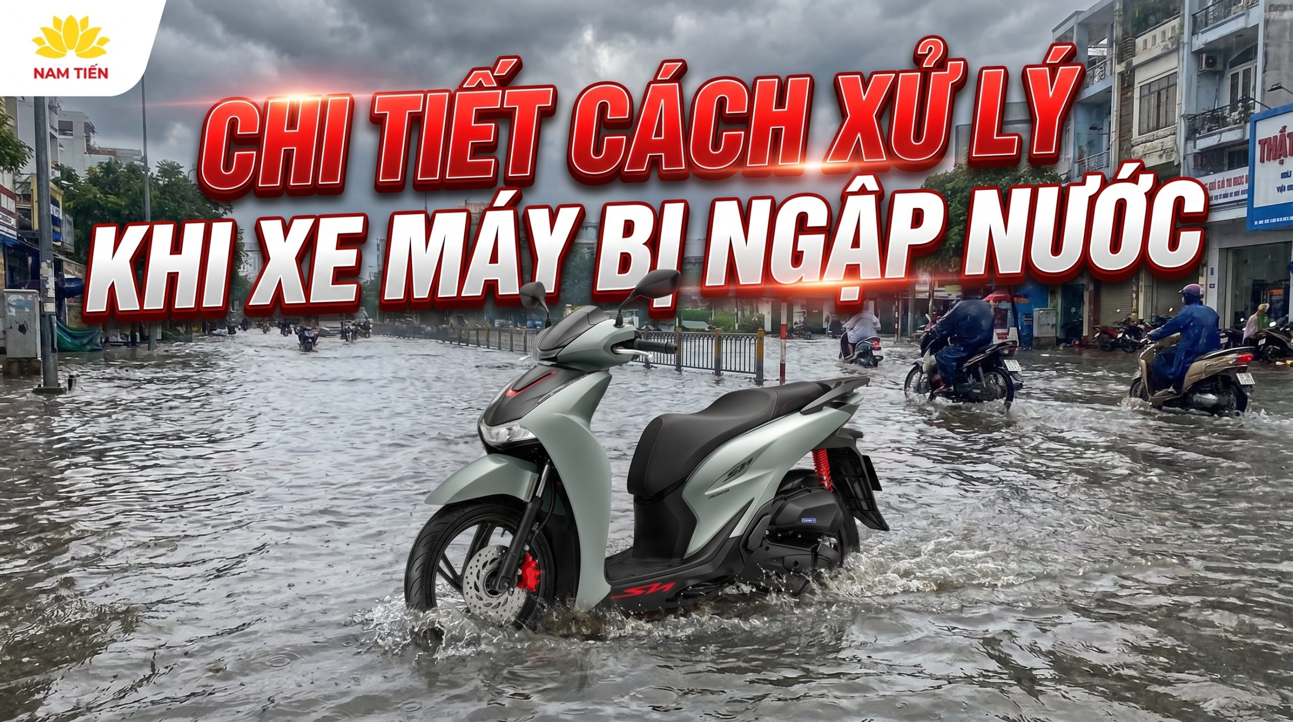 Chi Tiết Cách Xử Lý Khi Xe Máy Bị Ngập Nước