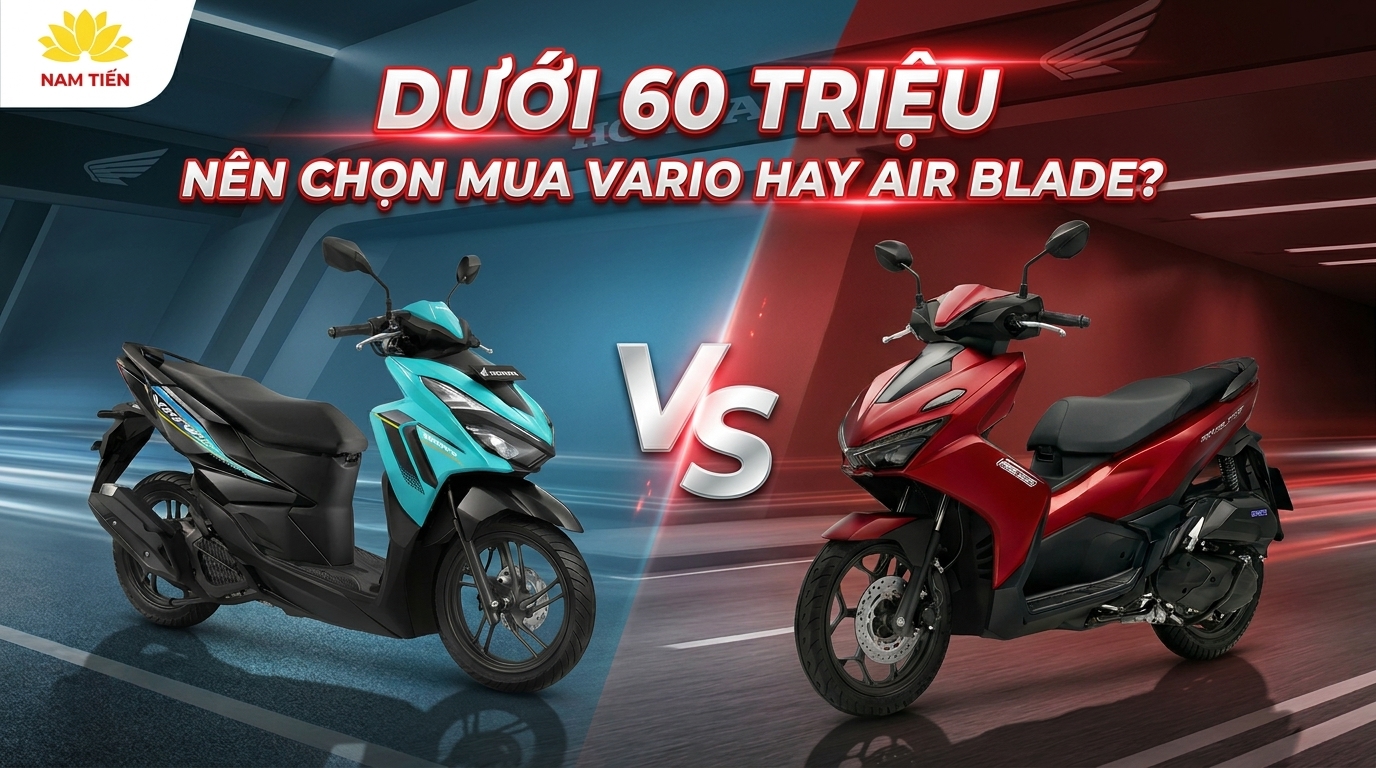 Dưới 60 Triệu Nên Chọn Mua Vario Hay Air Blade?