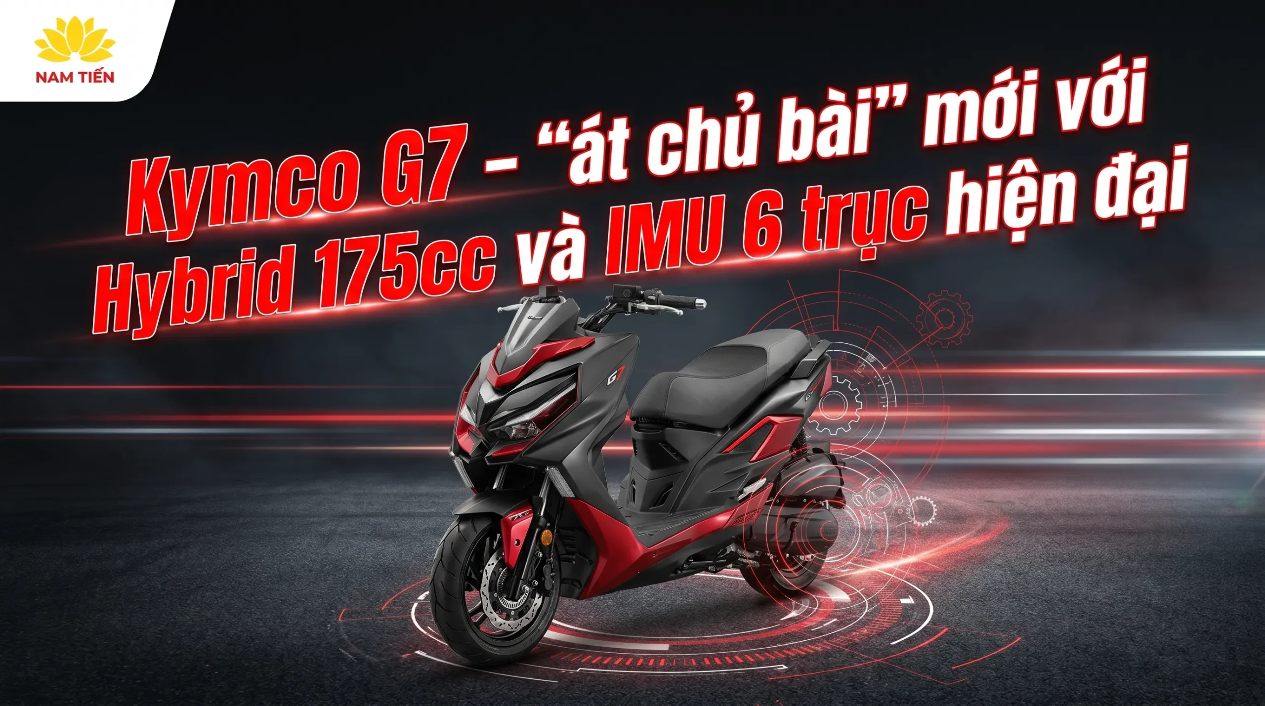 Kymco G7 – “Át Chủ Bài” Mới Với Hybrid 175cc Và IMU 6 Trục Hiện Đại