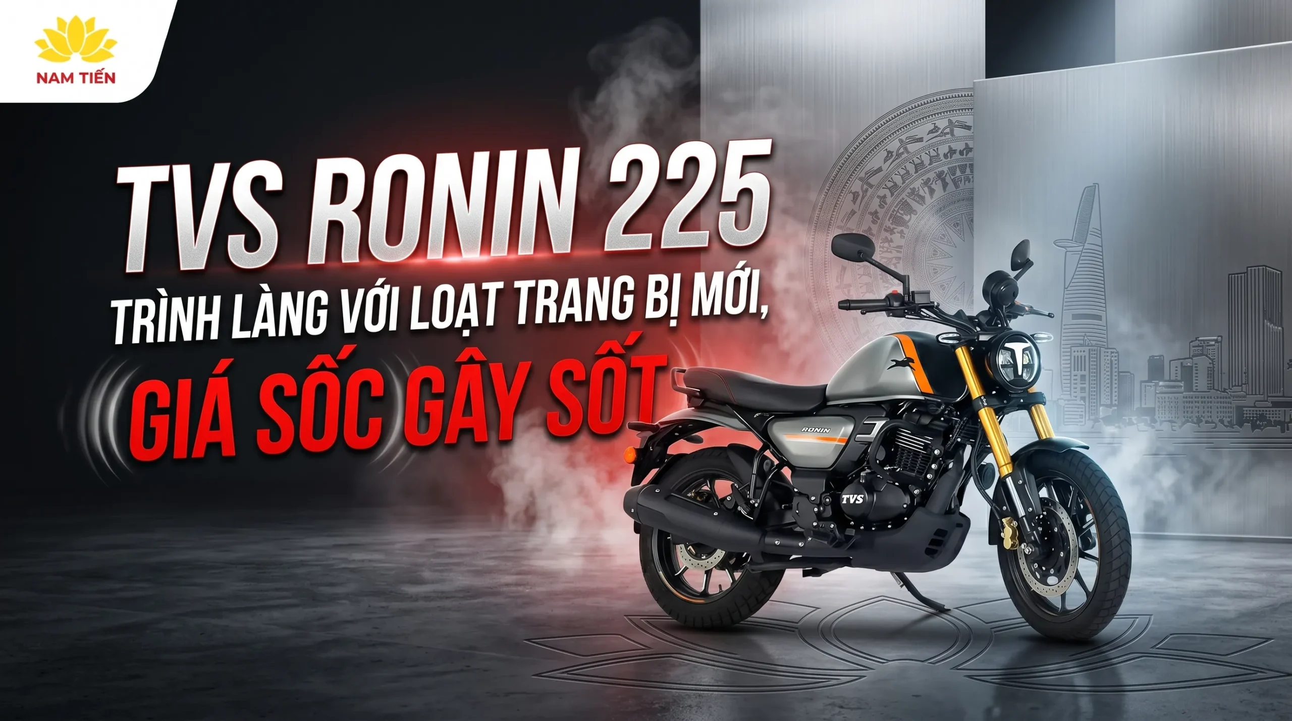 TVS Ronin 225 Trình Làng Với Loạt Trang Bị Mới, Giá SỐC Gây Sốt