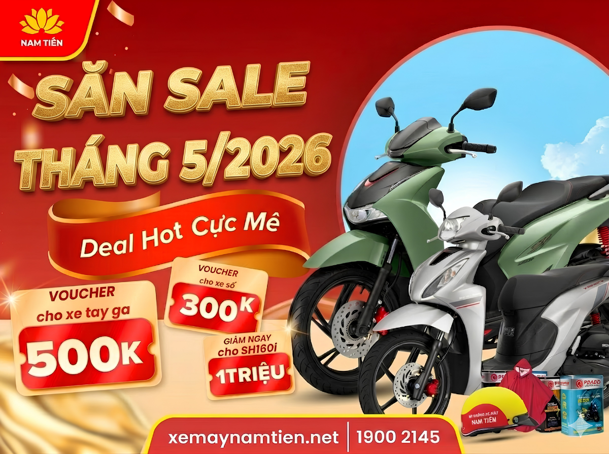 Ưu Đãi Đến 1 Triệu Khi Mua Xe Trong Tháng 5 2026