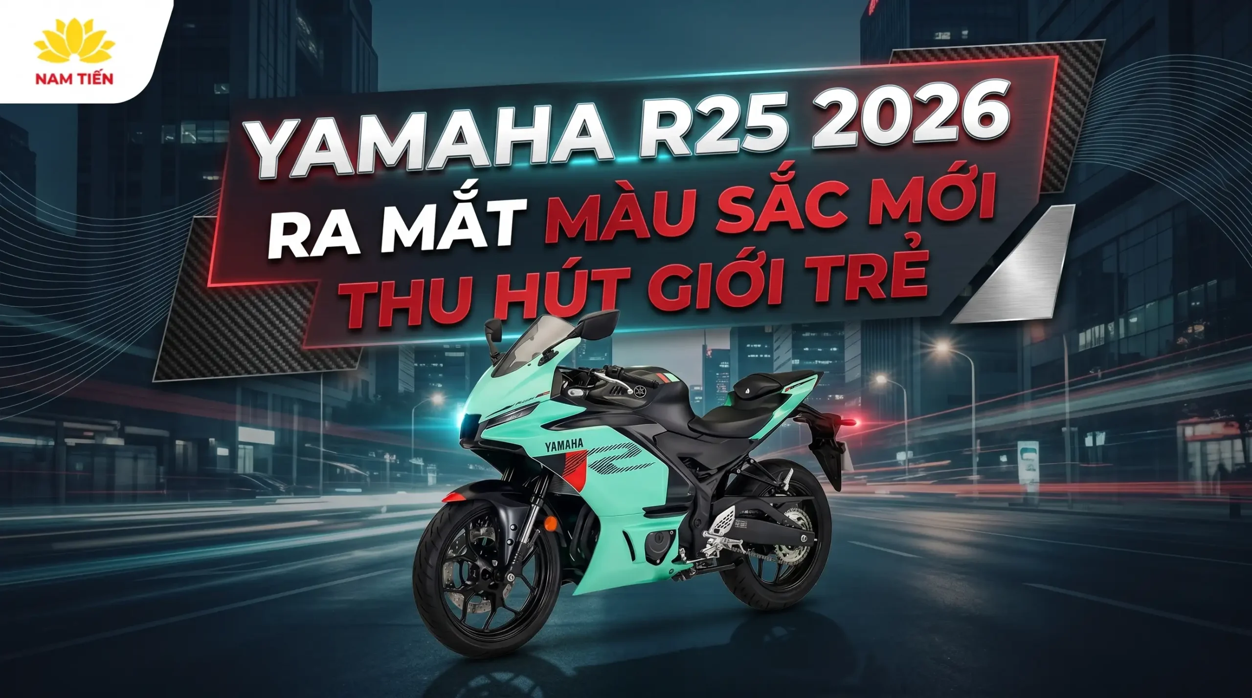 Yamaha R25 2026 Ra Mắt Màu Sắc Mới, Thu Hút Giới Trẻ