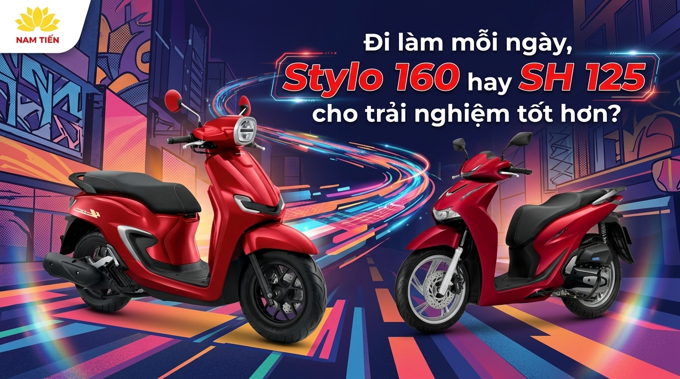 Đi làm mỗi ngày, Stylo 160 hay SH 125 cho trải nghiệm tốt hơn?