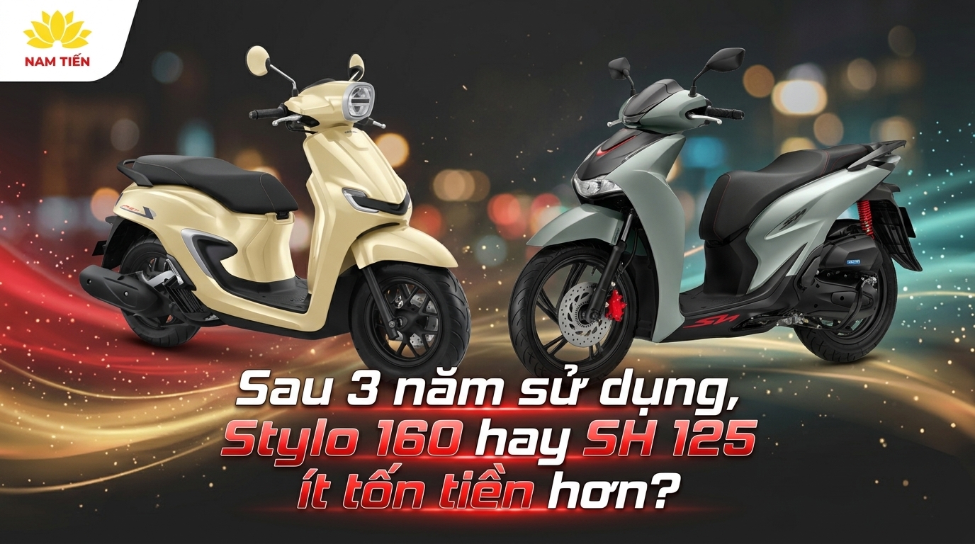Sau 3 năm sử dụng, Stylo 160 hay SH 125 ít tốn tiền hơn?