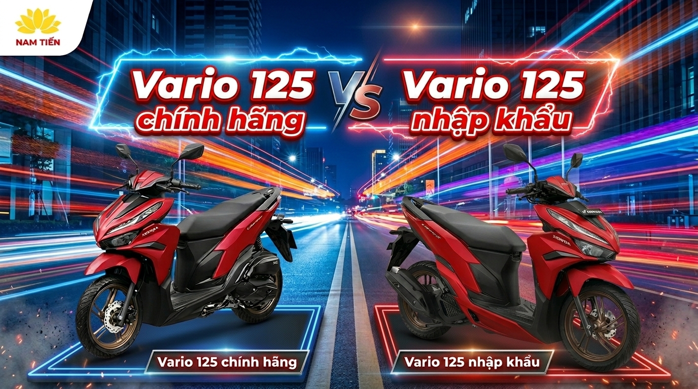 So sánh Vario 125 nhập khẩu và Vario 125 chính hãng