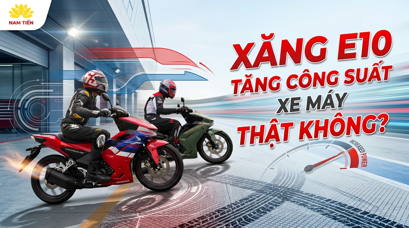 Xăng E10 Tăng Công Suất Xe Máy Thật Không?