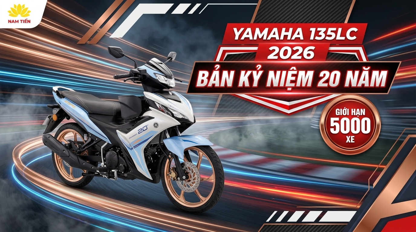 Yamaha 135LC 2026 Bản Kỷ Niệm 20 Năm – Giới Hạn 5000 Xe