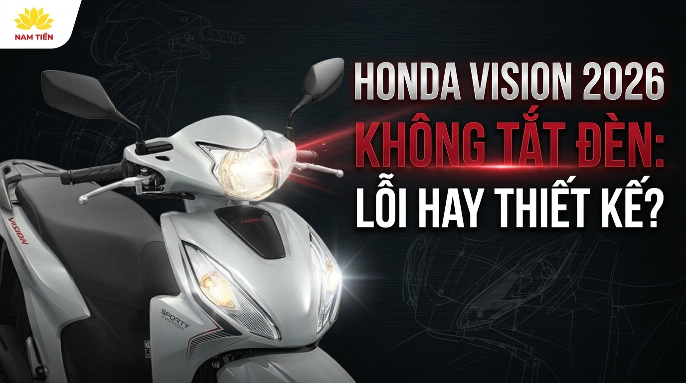 Honda Vision 2026 Không Tắt Đèn: Lỗi Hay Thiết Kế?