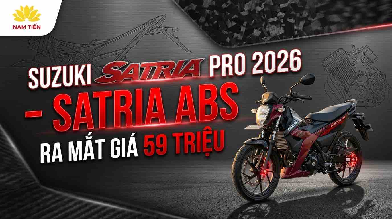 Suzuki Satria Pro 2026 – Satria ABS ra mắt giá 59 triệu 