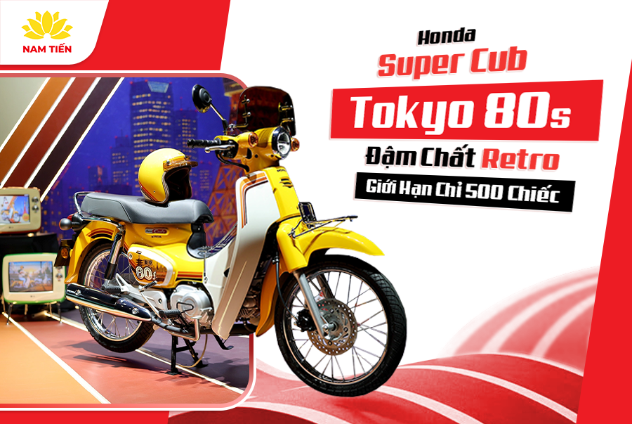 Honda Super Cub Tokyo 80s Đậm Chất Retro – Giới Hạn Chỉ 500 Chiếc