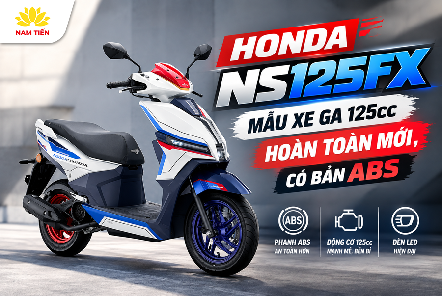 Honda NS125FX Mẫu Xe Ga 125cc Hoàn Toàn Mới, Có Bản ABS