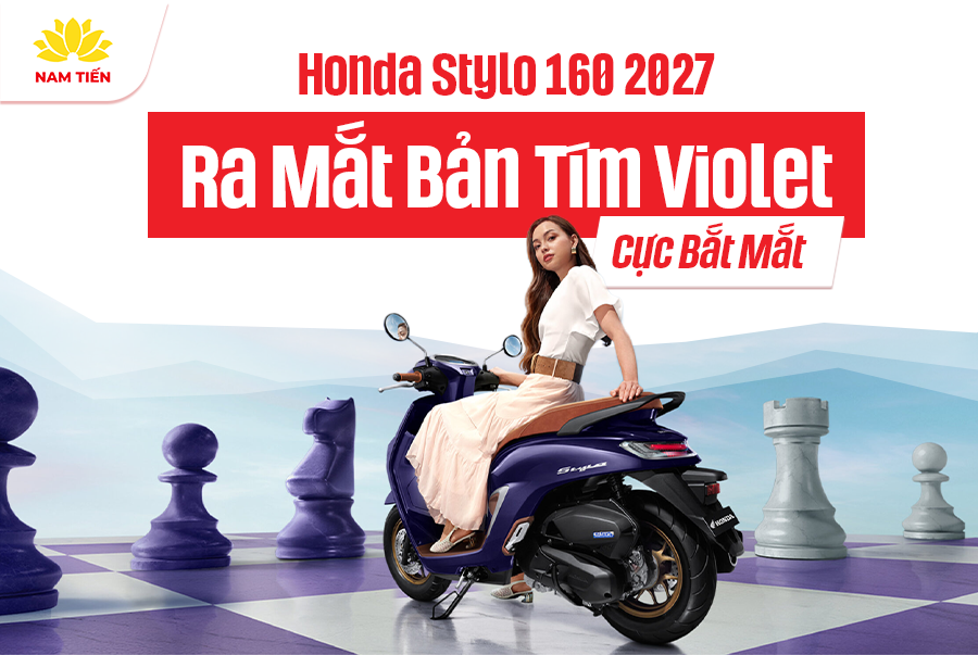 Honda Stylo 160 2027 Ra Mắt Bản Tím Violet Cực Bắt Mắt