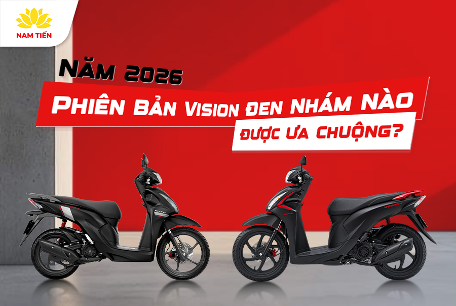 Năm 2026 Phiên Bản Vision Đen Nhám Nào Được Ưa Chuộng?