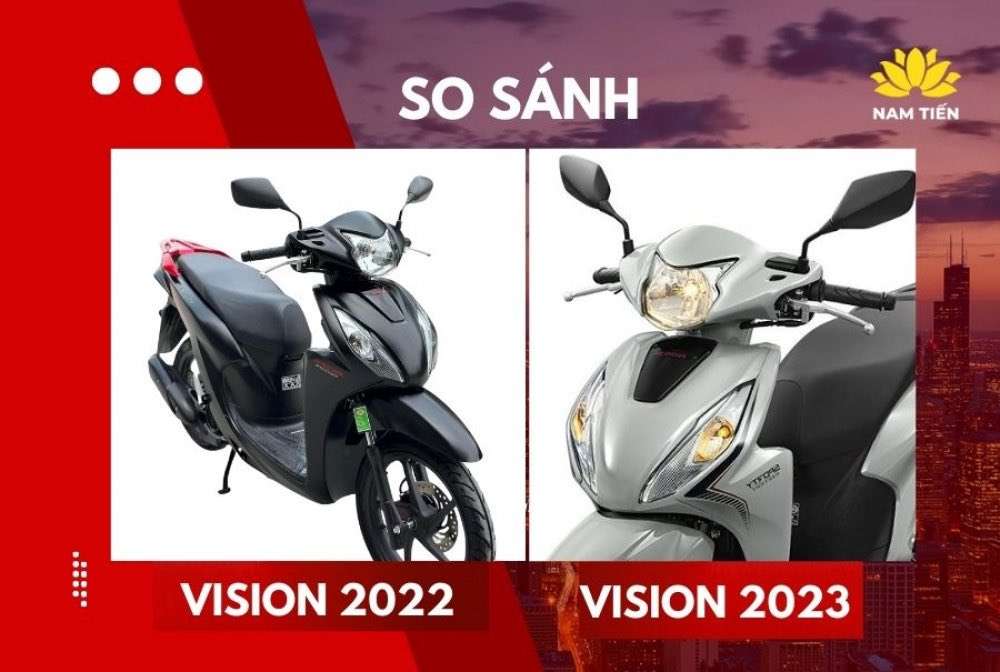Ngoại hình Vision 2022 và Vision 2023 thay đổi gì?