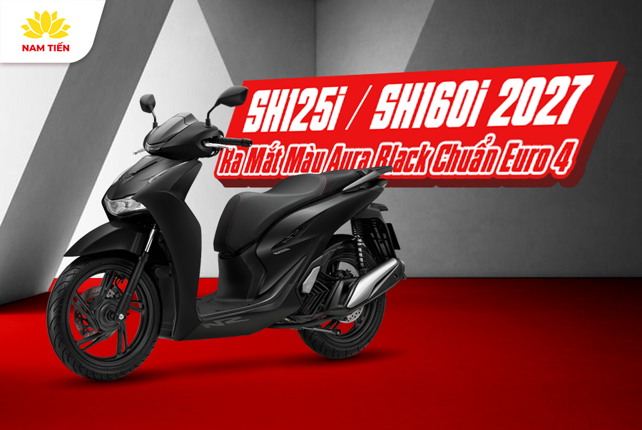 SH125i / SH160i 2027 Ra Mắt Màu Aura Black Chuẩn Euro 4
